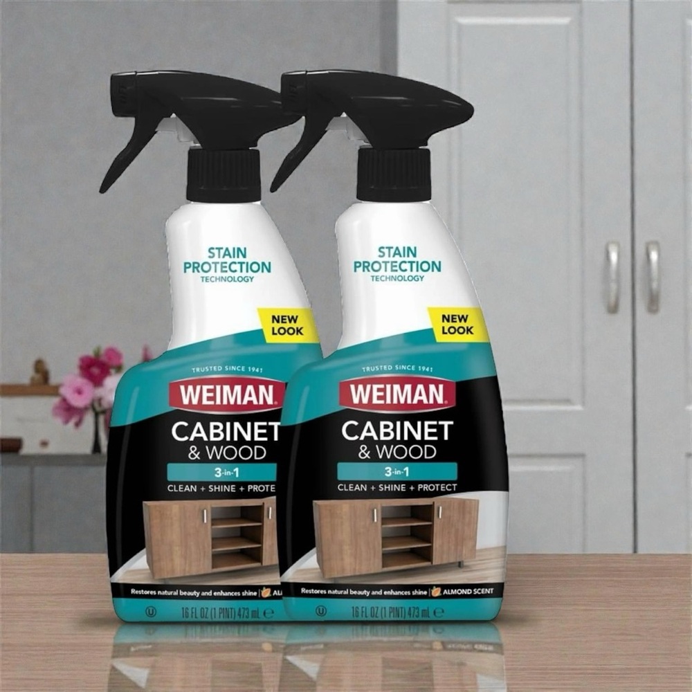 Weiman Cabinet & Wood Cleaner 16oz New Set Of 2